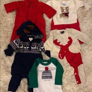 ⭐️SOLD⭐️ Xmas BabyOutfit Lot 0-3 M Gap Cat&Jack